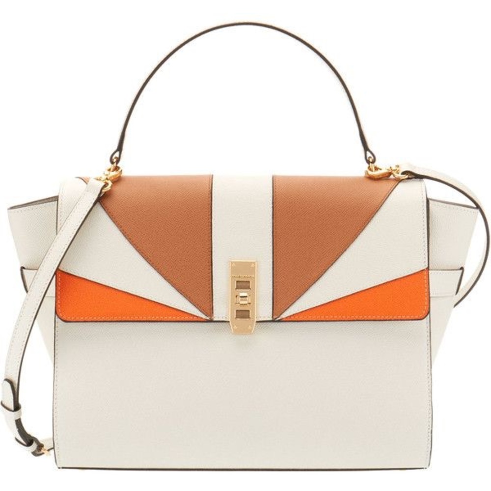 NWT Henri Bendel Blocked Uptown Satchel RARE COLOR